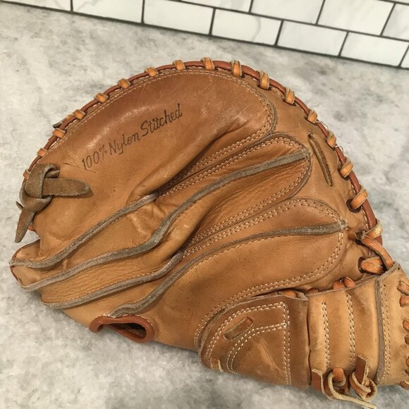 Winner's Choice Baseball Catchers Mitt Professional Model Rawhide Laced Leather - Picture 5 of 9